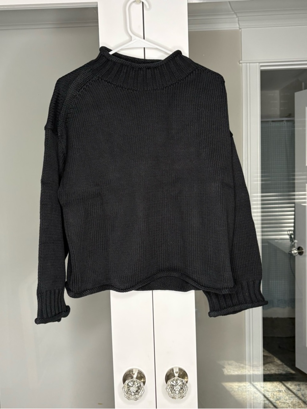 NWT J. Crew 2025 Rollneck™ Sweater Black - Picture 2 of 6